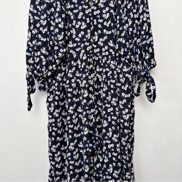 Asos Design Womens 14 Long Sleeve Floral Jumpsuit - Picture 10 of 12